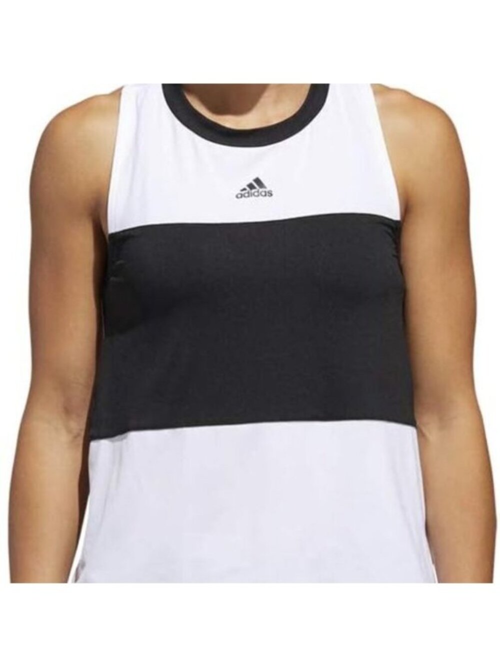 Adidas Women's BTS Black and White Sleeveless Tank Top, Size XL